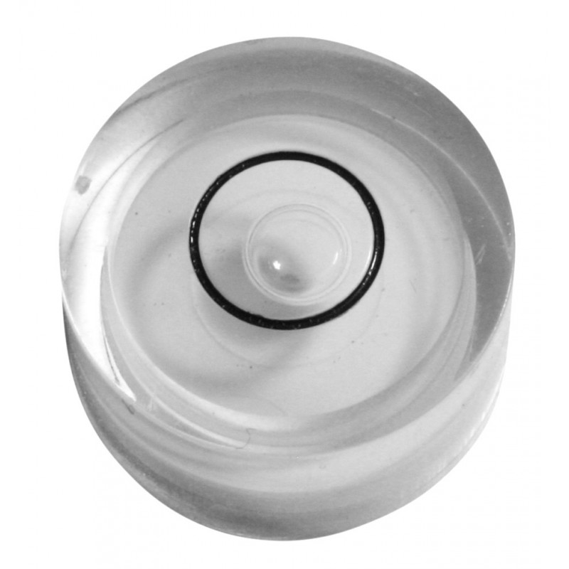 Mini round bubble level white, size 1