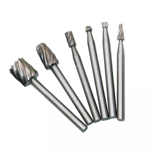 Mini (dremel) frezenset, 6 delig