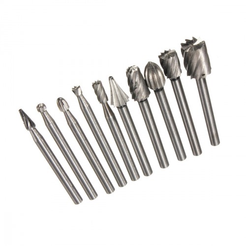 Mini (dremel) frezenset, 10 delig