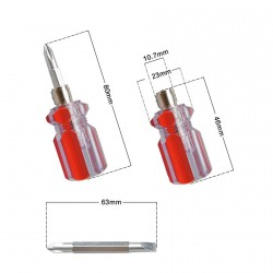 1/4 inch handgreep met kruis- en sleufkop