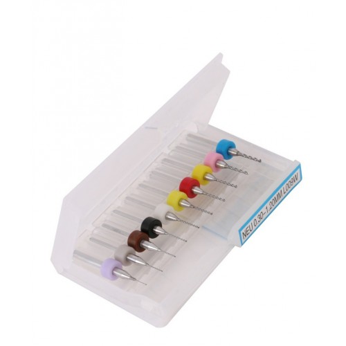 Micro boortjes set 5 (0.6- 1.5 mm)