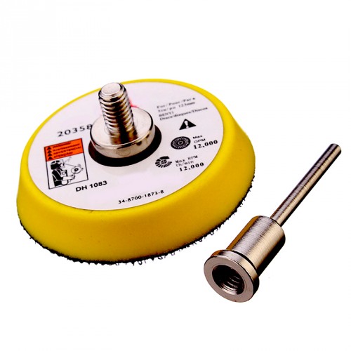 Schuur- en polijst-schijf (50 mm) met 3mm adapter