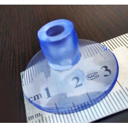 Transparante rubber zuignap dubbel (20mm)