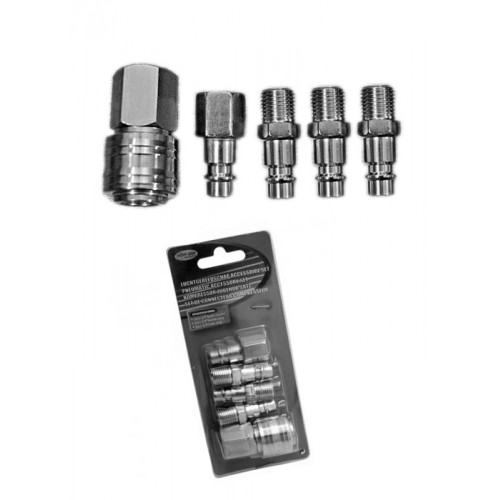 Slangen koppeling adapter set, 5 delig