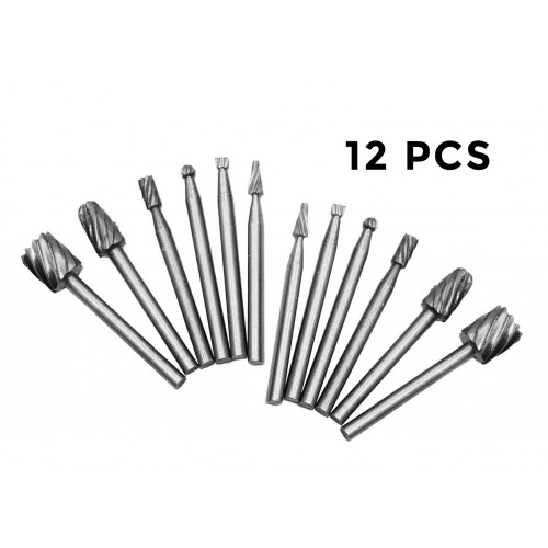 Mini (dremel) frezenset, 12 freesjes