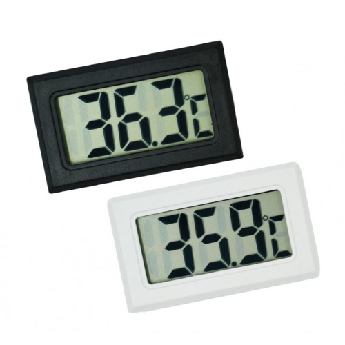 Meter voor temperatuur, thermometer zwart LCD