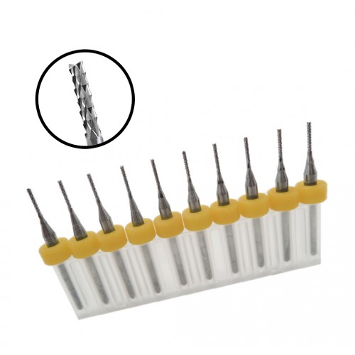 Micro fishtail frezen set 7 (2.0 mm, 10 stuks)