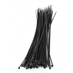 Tie wraps (kabelbinders) set zwart, 75 delig