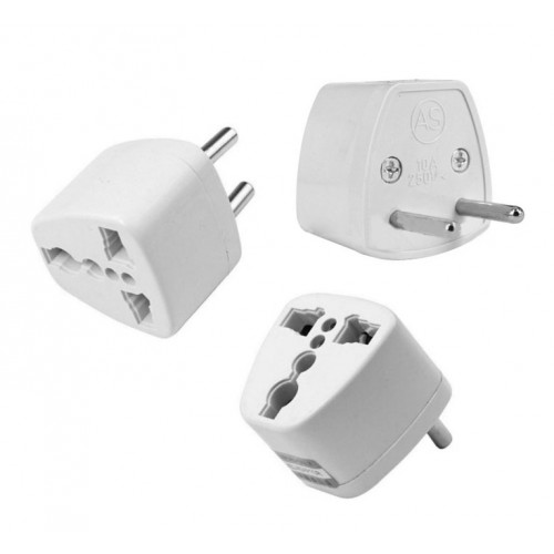 Converter, reisstekker US/AU/UK naar EUR