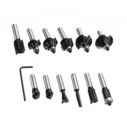 Set bovenfrezen, 8mm schacht (12 stuks)
