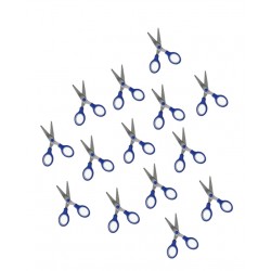 Set of 5 kids scissors, blue