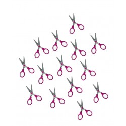 Set of 5 kids scissors, pink