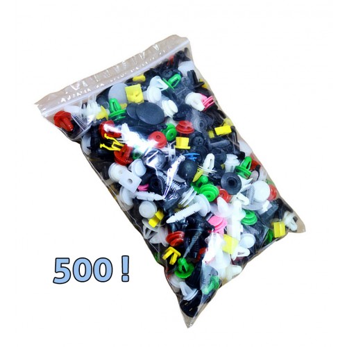 Auto clips assortiment (universeel, 500 delig)