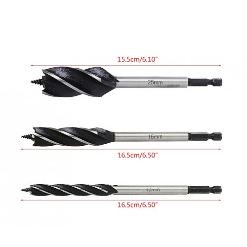 Houtboor 10mm, zeskant schacht