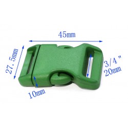 Kunststof gesp (sluiting) voor riem en tas, rood
