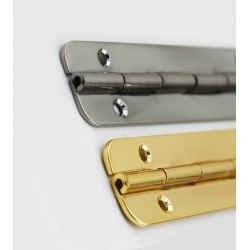 Extra breed/lang scharnier zilverkleur