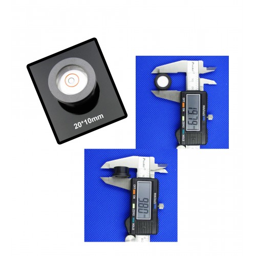 Mini ronde waterpas met kunststof kast (20x10mm)
