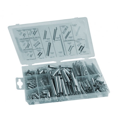 200 stuks druk- en trekveren assortiment
