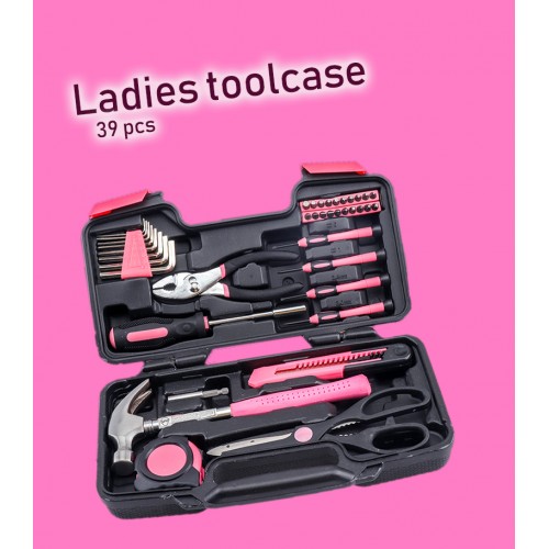 Leuk kado voor vrouwen: gereedschapset voor dames (39 dlg)