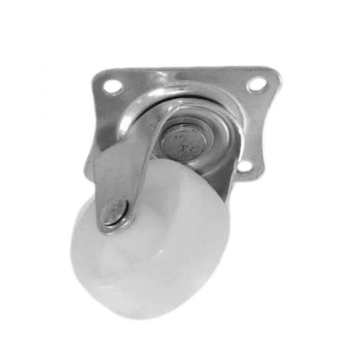 Set van 2 zwenkwielen, 50mm, wit