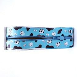 Grappig etui (melkpak) voor werk en school: blauw
