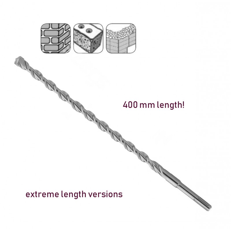 SDS-plus hammer drill bit 14mm, extreme length (400mm!)