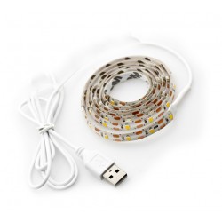 USB LED strip (2 meter), type 1: warmwit en waterdicht