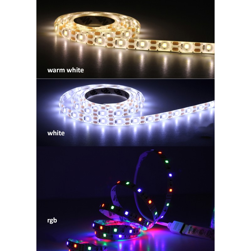 USB LED strip (2 meters), type 2: cool white and waterproof