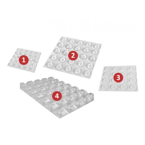 Stootdopjes (50 stuks), dempers, type 2: 10mm x 1.5mm