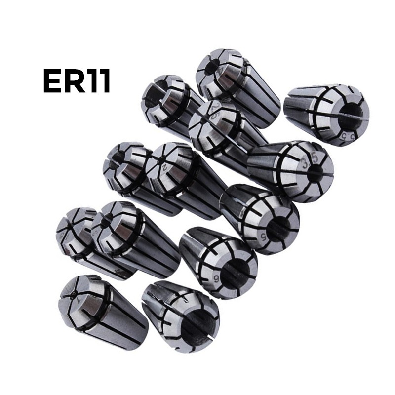 Set ER11 spantangen (13 stuks, 1-7mm)