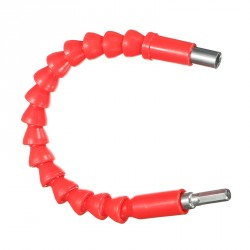 Flexible hex bits extension 30 cm, red
