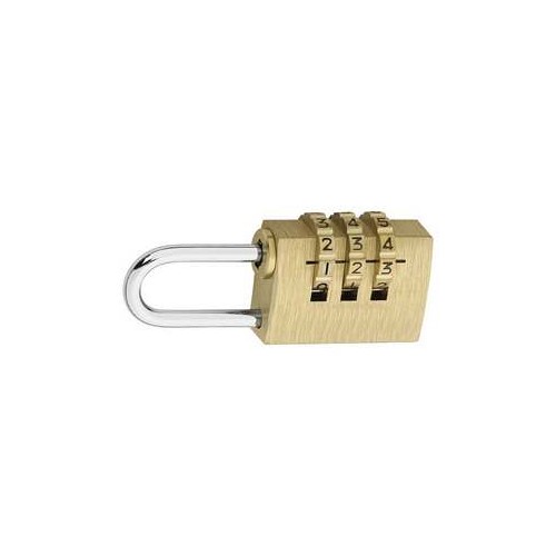 Hangslot, cijferslot, 22 mm, messing