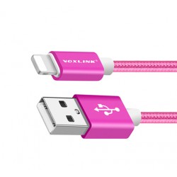 Lightning USB kabel iPhone, 50 cm, voor dames: paars