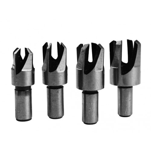 Set proppenboren voor hout (4 delig)
