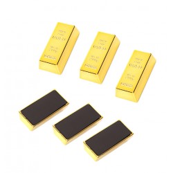 3 x gold bar fridge magnet