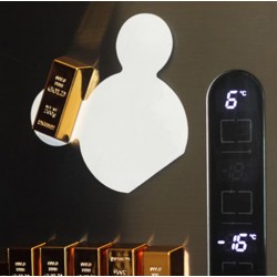 3 x goudstaaf, magneet voor op de koelkast