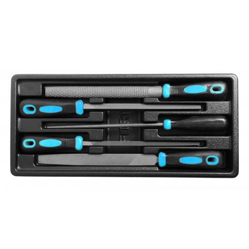 Vijlenset, 5 delig, in plastic tray