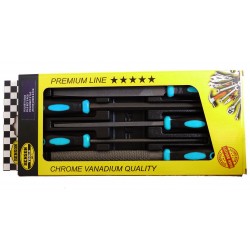 Vijlenset, 5 delig, in plastic tray