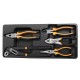 Pliers set, 5 pieces, in plastic tray