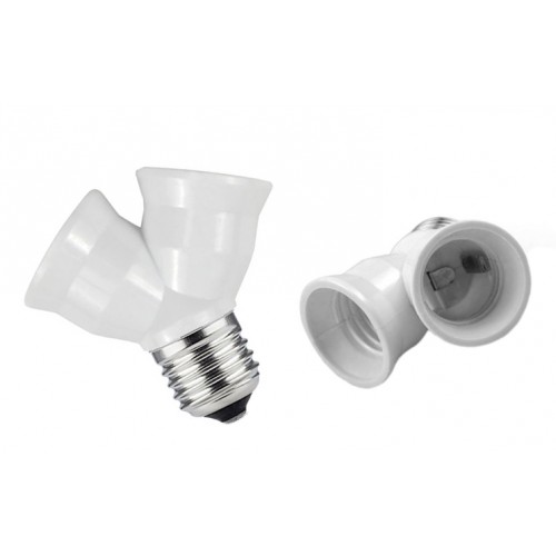 Fitting adapter e27 naar 2 keer e27, type CD