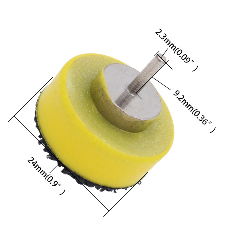 25 mm wide abrasive disc holder (hook and loop)