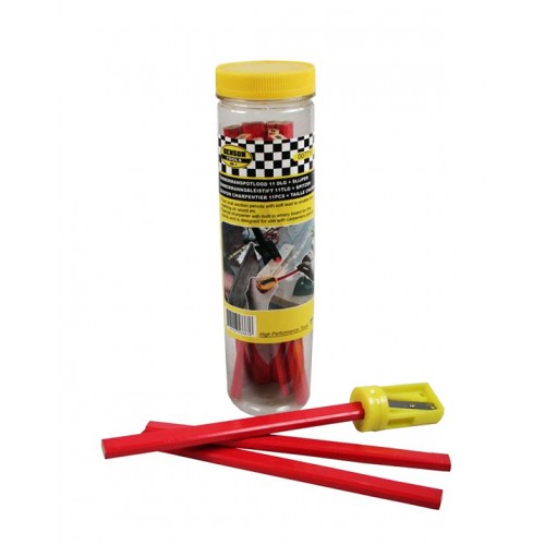 Set timmermanspotloden (11 stuks) en slijper