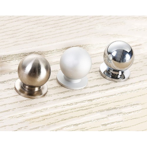 Deurknop, 23mm (glimmend zilver)