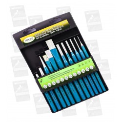 Set center punches, drift punches and chisels (12 pcs)
