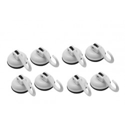 4x2 stuks zuignappen (2kg) met haak voor aan de muur