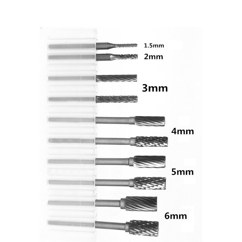 Fräsersatz hohe Qualität (1,5-6mm), Hartmetall
