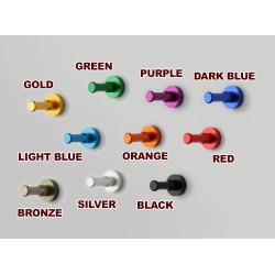 Kledinghaak, muurbeugel aluminium, donkerblauw