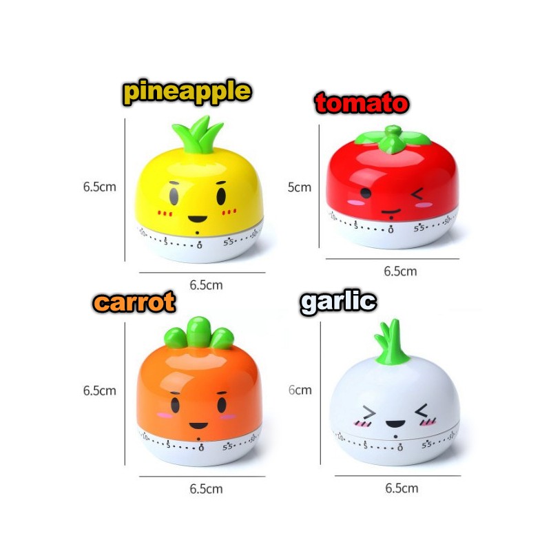 Cheerful cooking timer (carrot)