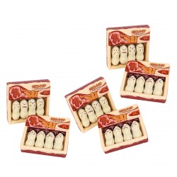 Grappige pinda gummen (4 stuks in doosje)