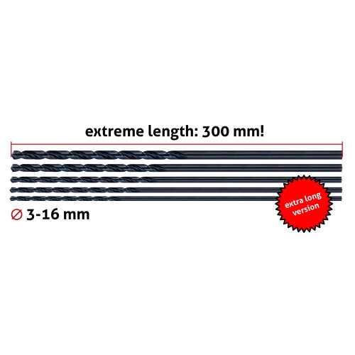 Metaalboor 8mm, extreem lang (300mm!)